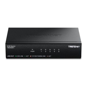 TRENDnet Switch 5-Port 2.5G Unmanaged WallMount