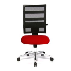 Topstar Bürostuhl X-Pander, 9590T310 Stoff rot, Gestell alu