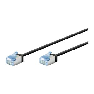 goobay RJ-45 Netzwerkkabel 2,0 m schwarz bis zu 10,00 Gbit/Sek. bis zu 500 MHz, 1 St.