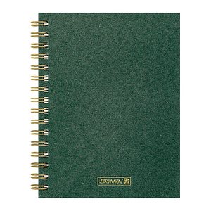 BRUNNEN Notizbuch Premium Wire DIN A5 punktkariert, dunkelgrün Hardcover 192 Seiten, 1 St.