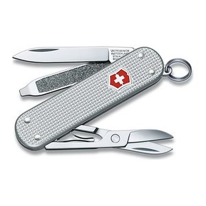 VICTORINOX Schweizer Taschenmesser Classic Alox silber, 1 St.