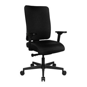 Topstar Bürostuhl Sitness Open X (P) Deluxe mit Schiebesitz, OX60WTW2 T20 Stoff schwarz, Gestell schwarz