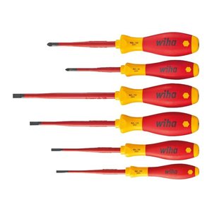 Wiha Schraubendreher-Set SoftFinish® electric slimFix SZ/PZ 36455 6-teilig