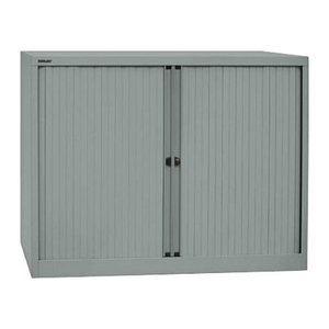 BISLEY Cito Rollladenschrank silber 2 Fachböden 120,0 x 43,0 x 103,0 cm