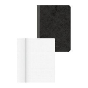 BRUNNEN Notizbuch FACT!plus DIN A6 punktkariert, schwarz Softcover 192 Seiten, 1 Block