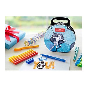FABER-CASTELL Connector Fußballkoffer Filzstifte farbsortiert, 1 St.