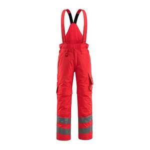 MASCOT® unisex Warnschutz-Latzhose Ashford  rot Größe S