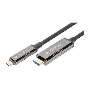 DIGITUS 4K USB Typ - C auf HDMI AOC Adapterkabel, 20,0m