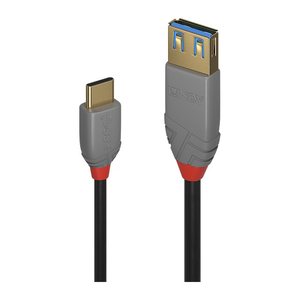 LINDY USB 3.1 Typ C an A Adapterkabel Anthra Line 0.15m