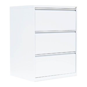 LÜLLMANN Hängeregistraturschrank signalweiß 3 Schubladen 76,0 x 62,0 x 101,2 cm, 1 St.