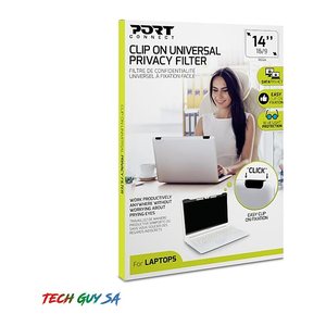 Port Blickschutzfilter Laptop 14" Zoll 16:9 Clip-On