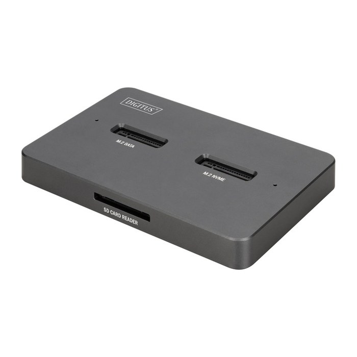 DIGITUS Docking USB-C->NVMe SSD,SATA SSD, SD