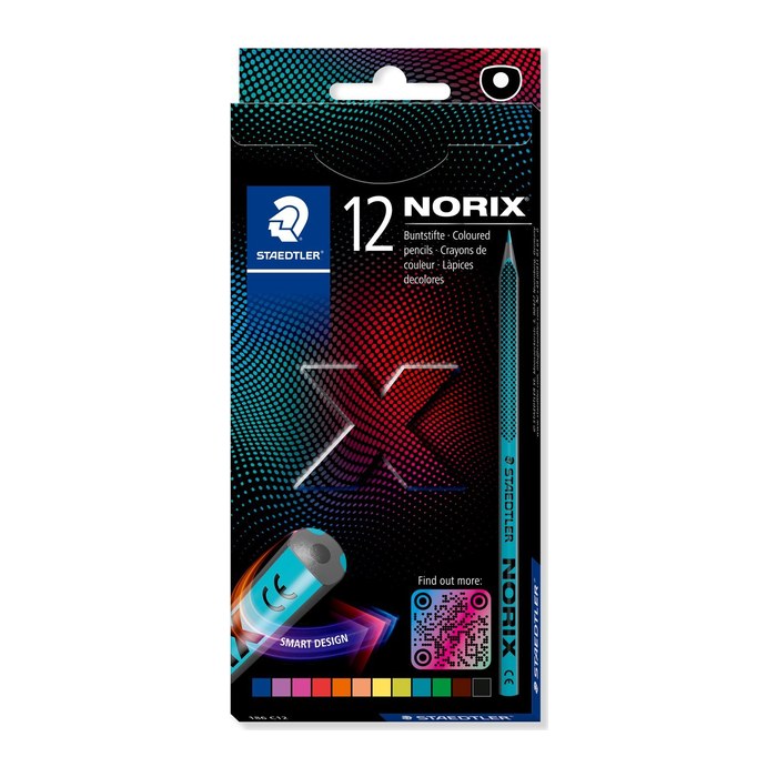 STAEDTLER NORIX® 186 Buntstifte farbsortiert, 12 St.