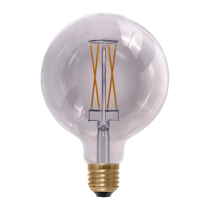 SEGULA LED Globe 125 smokey grau E27 5W 1900K dimmbar