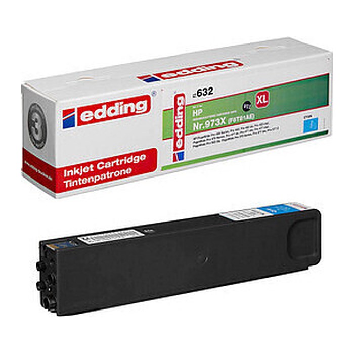 edding EDD-632 cyan Druckerpatrone kompatibel zu HP 973X (F6T81AE)