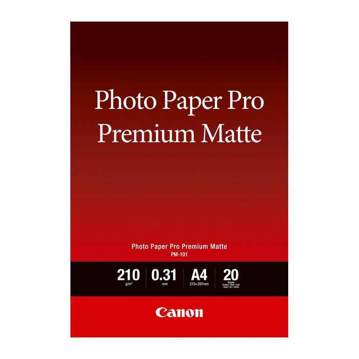 Canon Fotopapier PM-101 DIN A4 matt 210 g/qm 20 Blatt