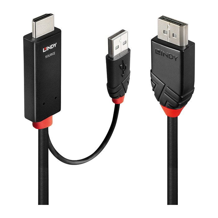 LINDY HDMI an DisplayPort Adapterkabel 2m