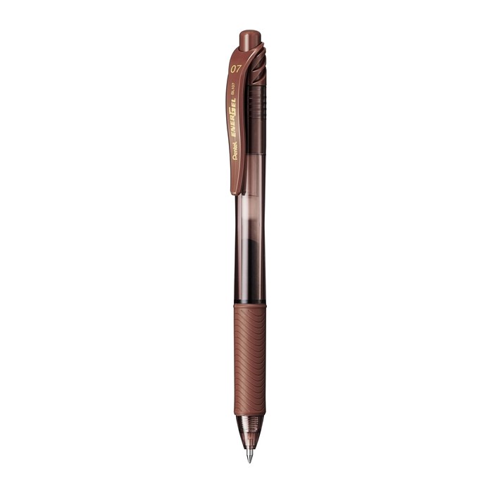 Pentel ENERGEL BL107 Gelschreiber braun/transparent 0,35 mm, Schreibfarbe: braun, 1 St.