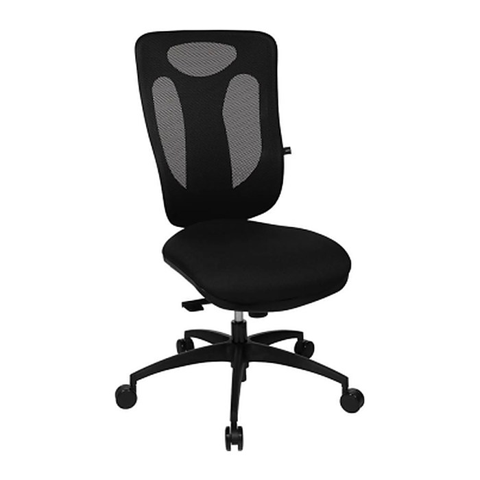 Topstar Bürostuhl Net Pro 100, NN100 T200 Stoff schwarz, Gestell schwarz