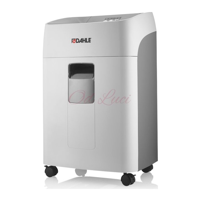 DAHLE ShredMATIC 300 Aktenvernichter mit Partikelschnitt P-5, 2 x 15 mm, bis 300 Blatt, grau