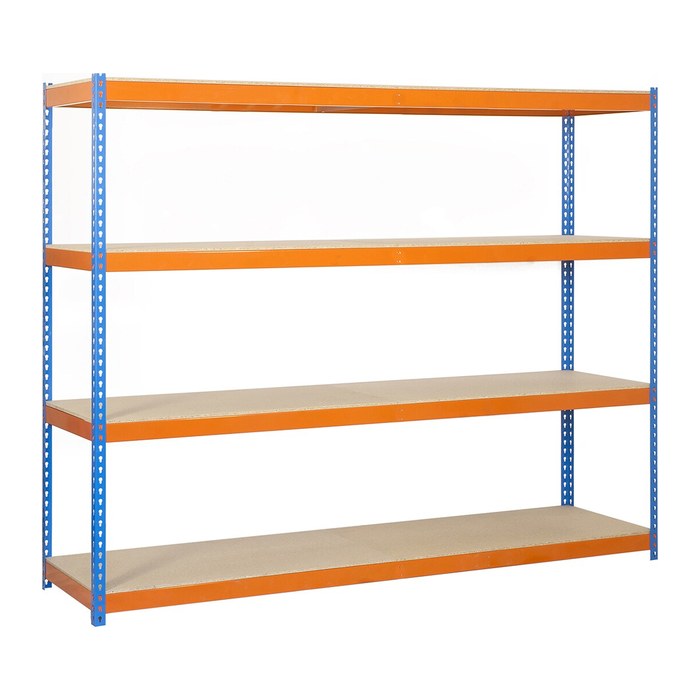 Simonrack Schwerlast-Weitspannregal SIMONFORTE CHIPBOARD 8435104921616 blau, orange 180,0 x 60,0 x 200,0 cm
