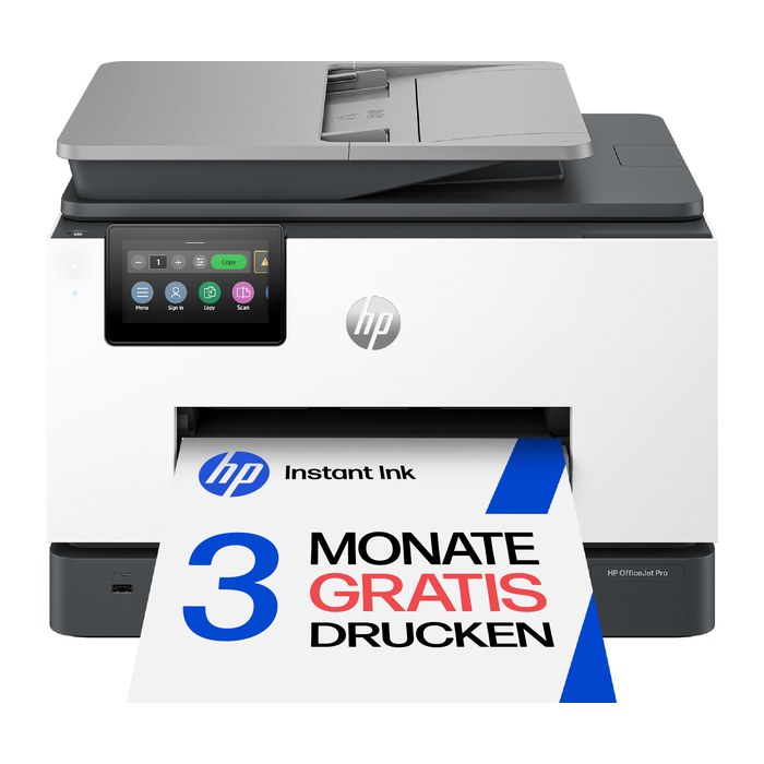 HP OfficeJet Pro 9132e All-in-One 4 in 1 Farb-Tintenstrahl-Multifunktionsdrucker grau, HP Instant Ink-fähig