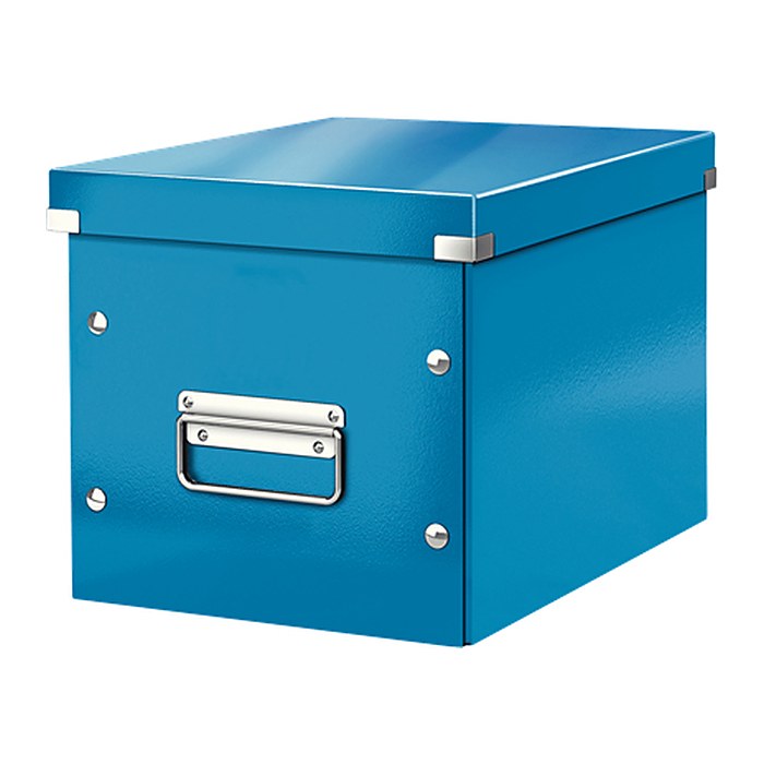 LEITZ Click & Store Aufbewahrungsbox 10,0 l blau 26,0 x 26,0 x 24,0 cm, 1 St.