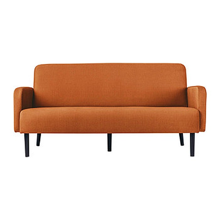 meet powered by PAPERFLOW 3-Sitzer Sofa LISBOA braun schwarz Stoff 176,0 x 81,5 x 83,0 cm, 1 St.