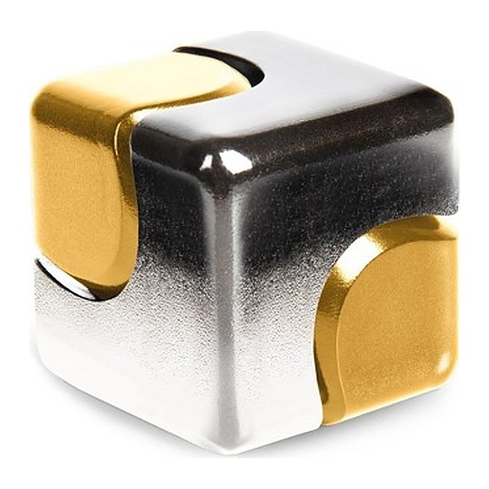 Bopster - Fidget Spinner Cube - Silver & Gold