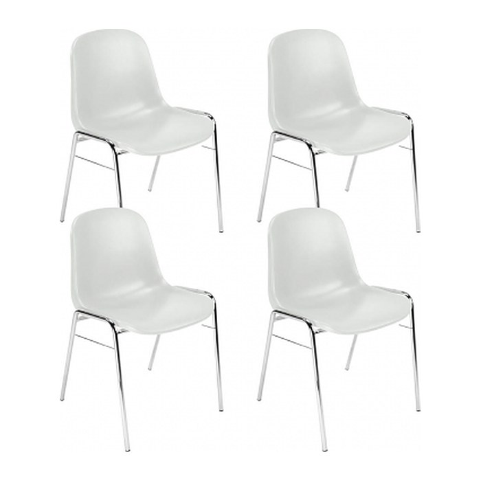 Nowy Styl Schalenstühle Beta grau Kunststoff, 4 St.