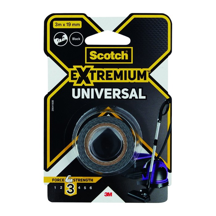 Scotch Extremium™ Universal Gewebeband schwarz 19,0 mm x 3,0 m 1 Rolle