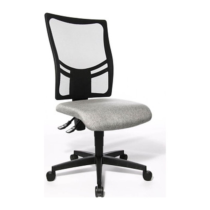 Topstar Bürostuhl Net Point 10, NX200 G23 Stoff grau, Gestell schwarz