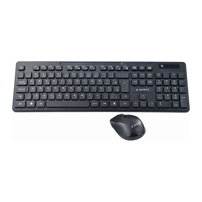 gembird Kabelloses Desktop-Set schwarz DE-Layout