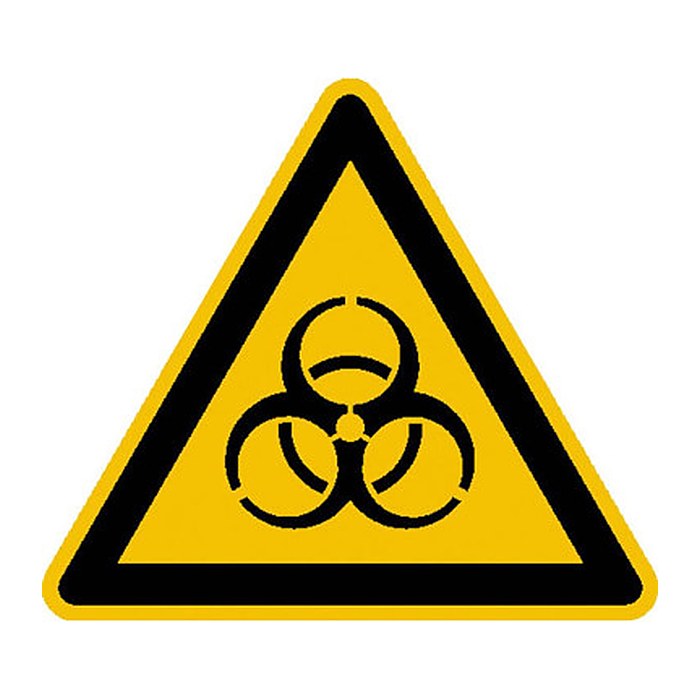 SafetyMarking® Warnaufkleber "Warnung vor Biogefährdung" dreieckig 10,0 x 10,0 cm, 1 St.