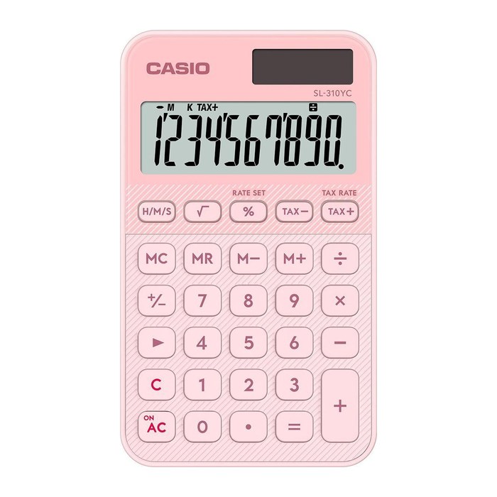 CASIO SL-310YC-LP Taschenrechner hellrosa