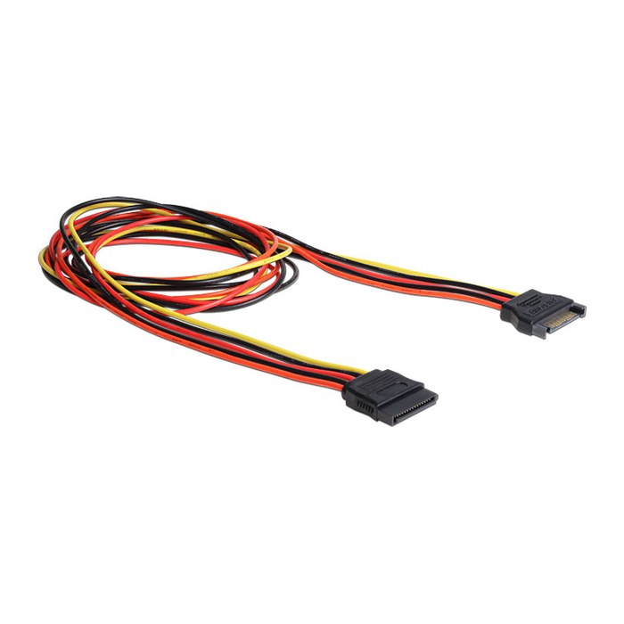 DELOCK Stromkabel SATA 15Pin -> SATA 15Pin St/Bu 1.00m