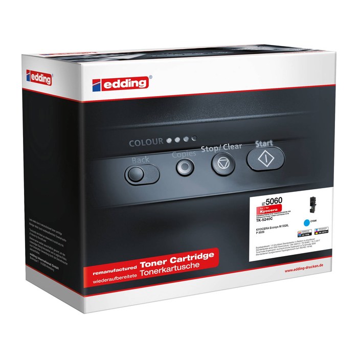 edding EDD-5060 cyan Toner kompatibel zu KYOCERA TK-5240C
