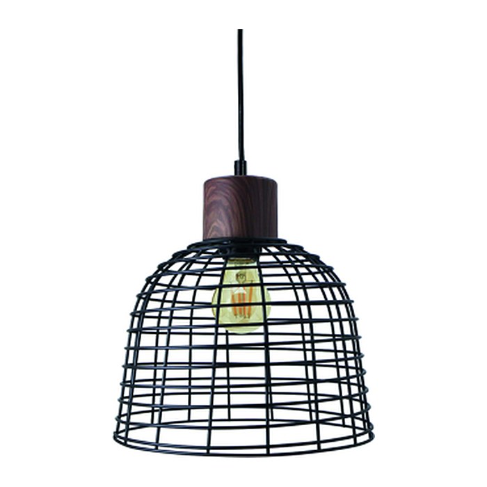 meet powered by PAPERFLOW Maryland Deckenleuchte schwarz, akazie