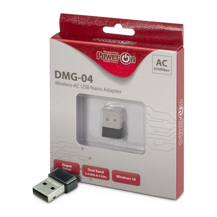 Inter-Tech Wi-Fi 5 USB Nano Adapter DMG-04 Stick 650Mbps