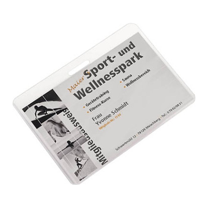 LMG Laminierfolien glänzend für Ausweisformat 125 micron Langloch, 100 St.
