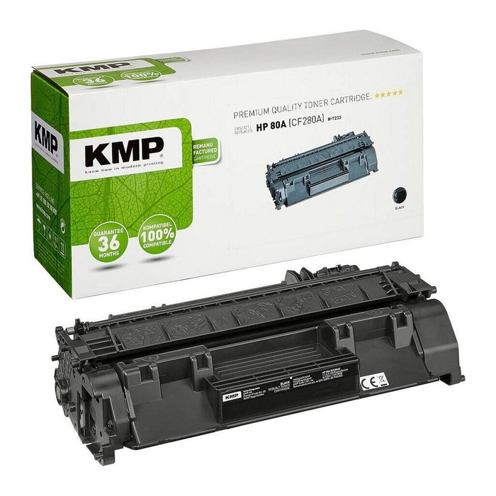 KMP H-T233 schwarz Toner kompatibel zu HP 80A (CF280A)