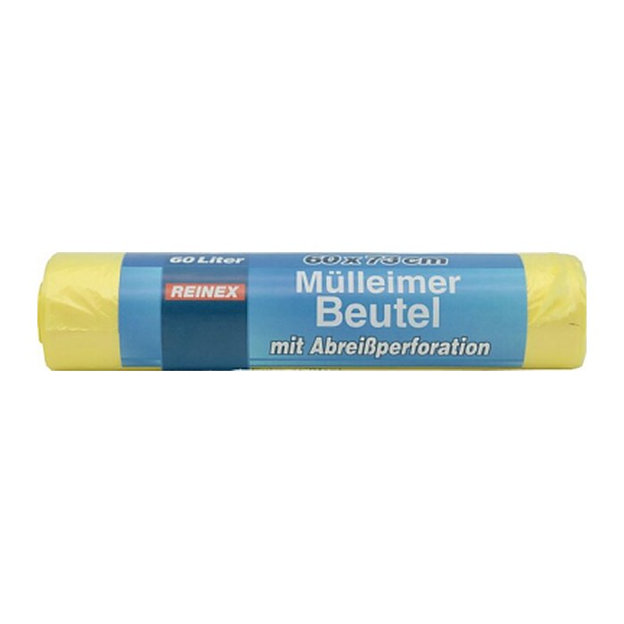 REINEX Müllbeutel mit Abreißperforation 60,0 l gelb 7,0 µm, 20 St.