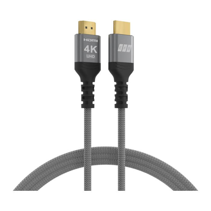 EFB HDMI Kabel High-Speed m. Ethernet 4K60Hz 1.00m grau