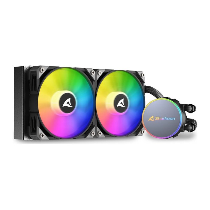 Sharkoon Wasserkühlung S70 RGB 2 Lüfter 240mm schwarz