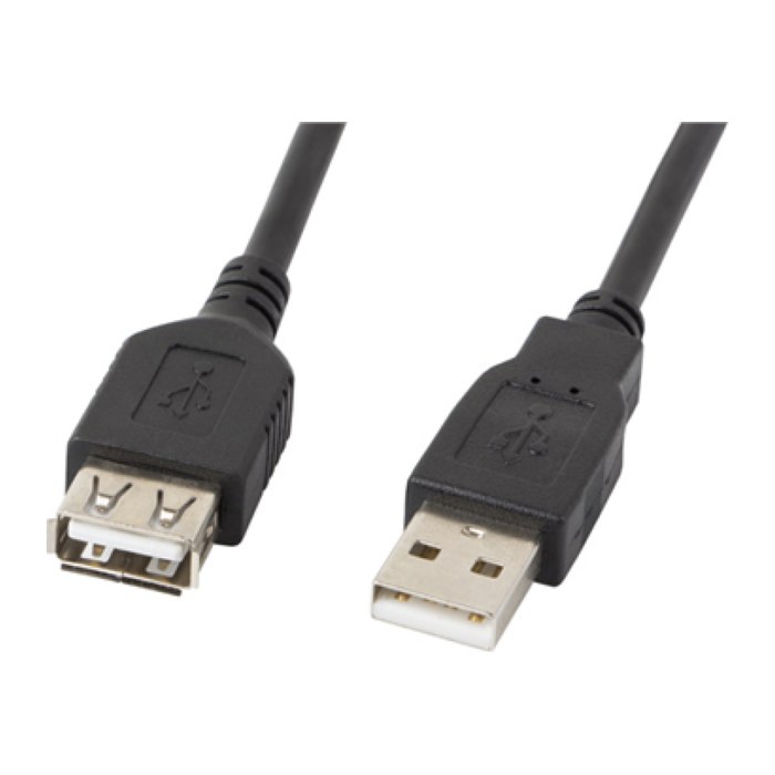 LANBERG USB-A Verlängerungskabel M/F 2.0 1,8m schwarz