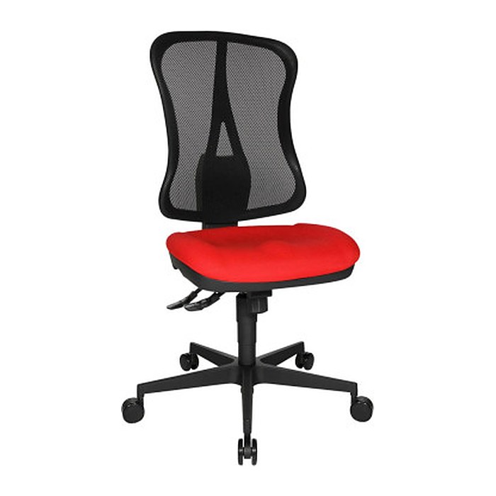 Topstar Bürostuhl Head Point SY, HE200 G21 Stoff rot, Gestell schwarz