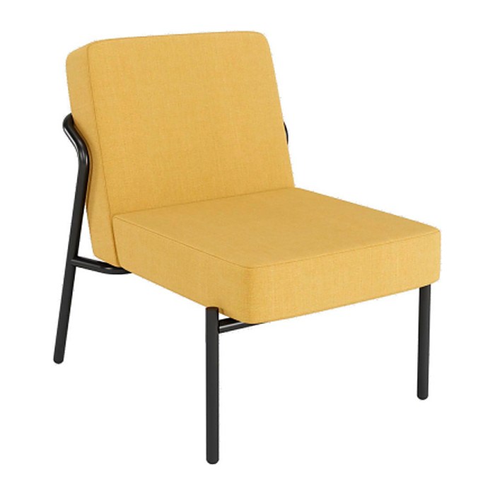 medso powered by PAPERFLOW Sessel MEDSO S gelb schwarz Stoff 58,0 x 74,3 x 38,0 cm, 1 St.