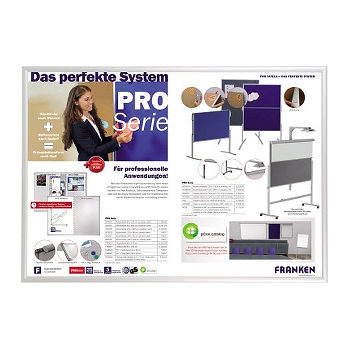 FRANKEN Klapprahmen Security silber 87,2 x 122,0 cm, 1 St.