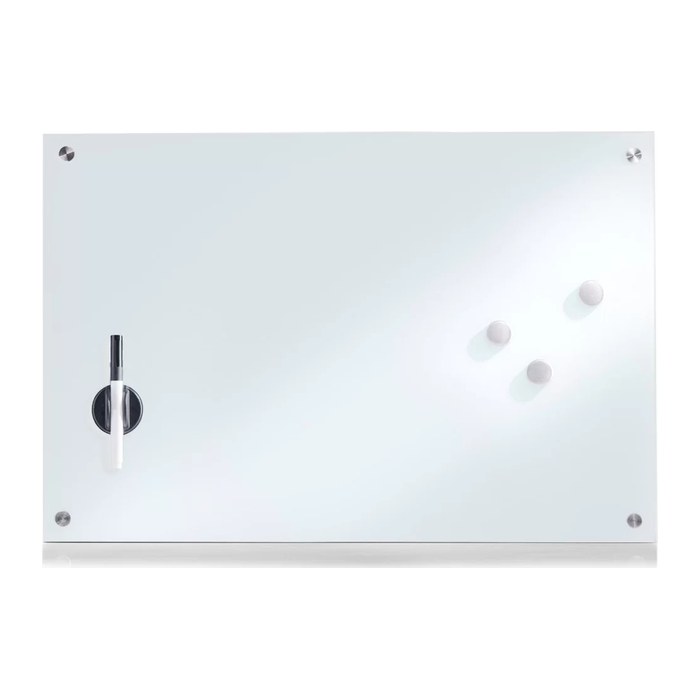 Zeller Glas-Magnettafel 60,0 x 40,0 cm weiß