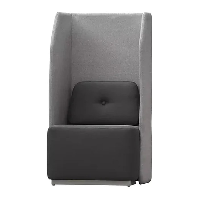 rocada Besprechungsecke Soft Seating schwarz, grau grau Stoff 71,0 x 65,0 x 133,0 cm, 1 St.